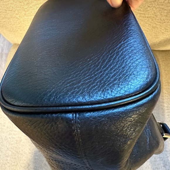 Brooks Brothers Black Genuine Leather Satchel Style Purse Shoulder Bag - Picture 9 of 14